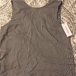 Pop sugar gingham large NEW top